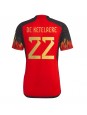 Belgien Charles De Ketelaere #22 Replika Hemmakläder VM 2022 Kortärmad